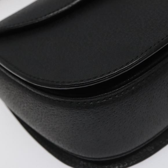 GUCCI Bamboo Hand Bag Leather Black Gold 000 2113 0188 Auth yk17496A - Picture 11 of 16